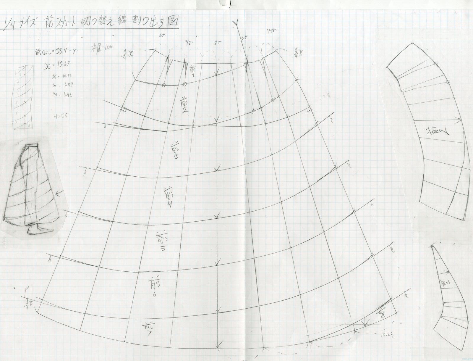 Pattern Drafting document scan