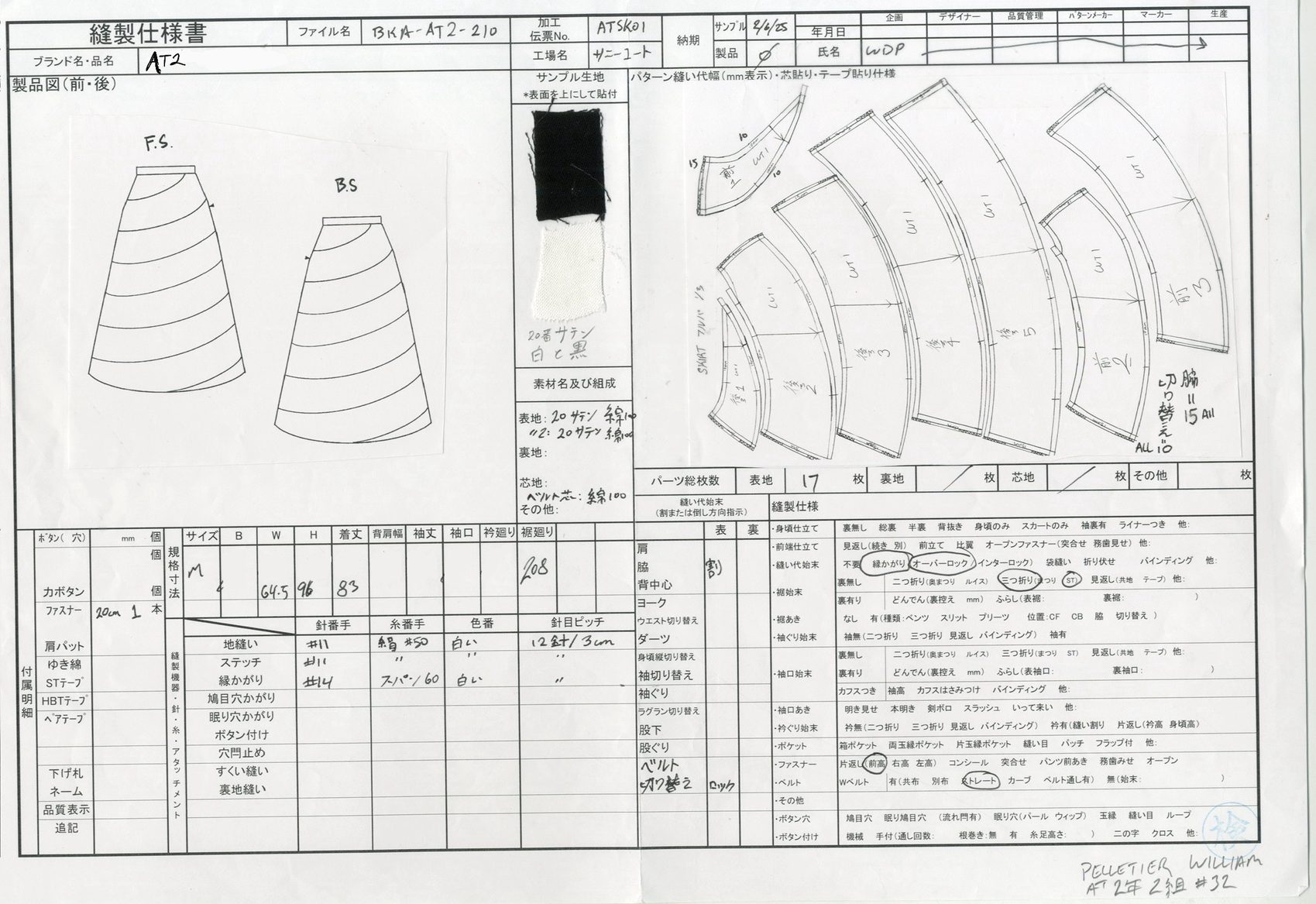 Technical Pack document scan